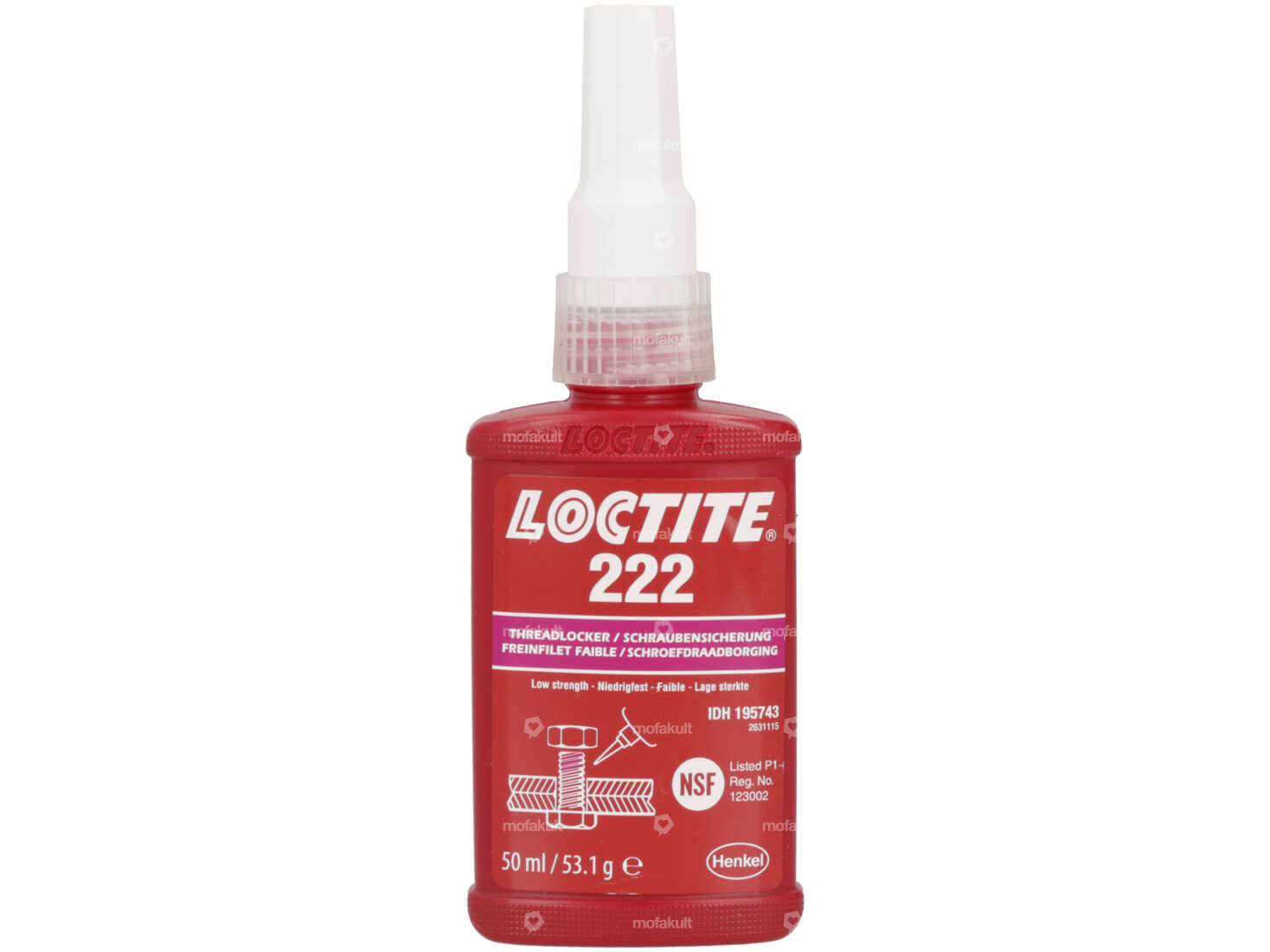 Loctite 222 Schraubensicherung niedrigfest 50 ml Carousel Image 1