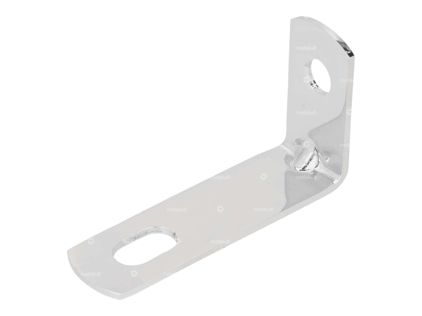 Exhaust bracket Angle 25 / 50 mm 90° chrome Carousel Image 1