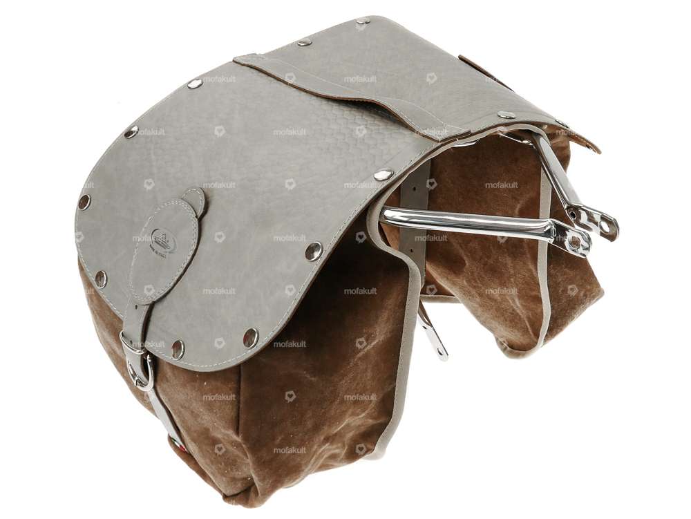 Borsa per bagagli Oldschool marrone Carousel Image 4