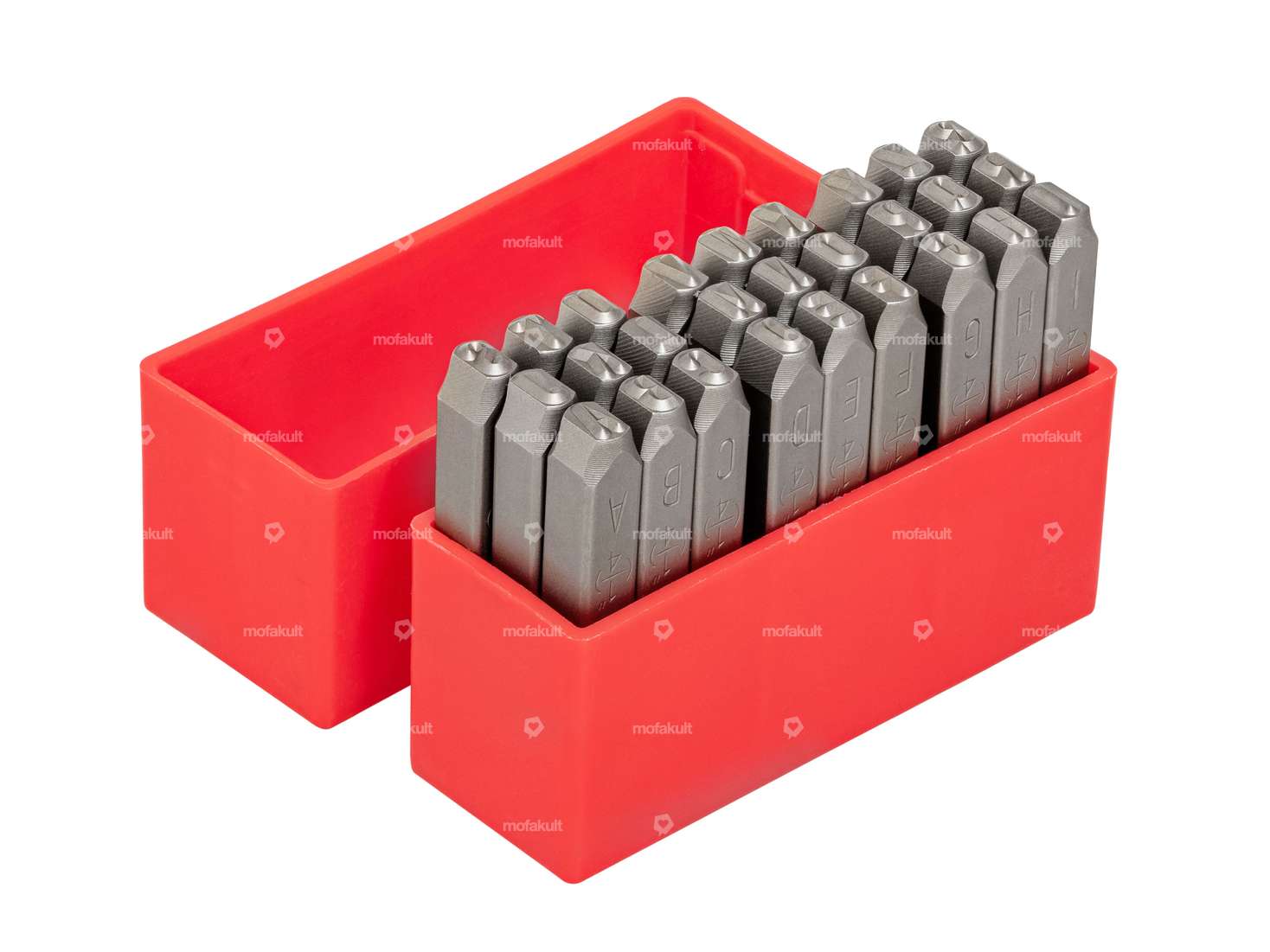 Set di punzoni per lettere 6 mm 27 pezzi. Carousel Image 1