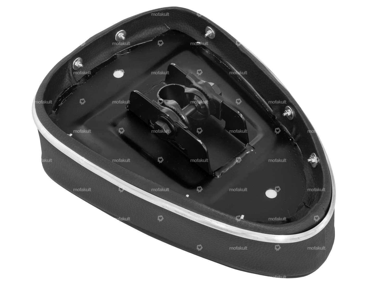 Panchina con scritta "mofakult" nera Carousel Image 3