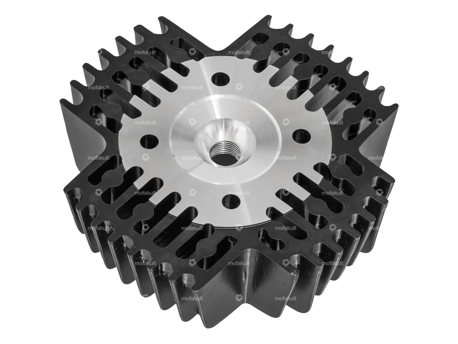 GPO 45 mm Zylinderkopf Puch AT-Modell Tuning neue Ausf. schwarz Carousel Image 2