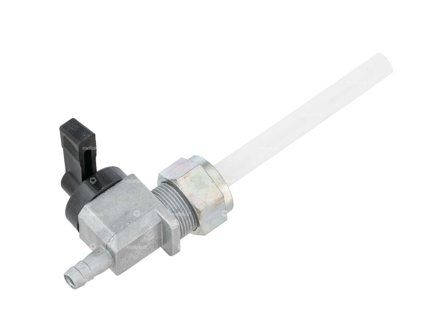 OMG Benzinhahn senkrecht M16x1 beschriftet (mit Überwurfmutter) nach unten abgehend Carousel Image 2