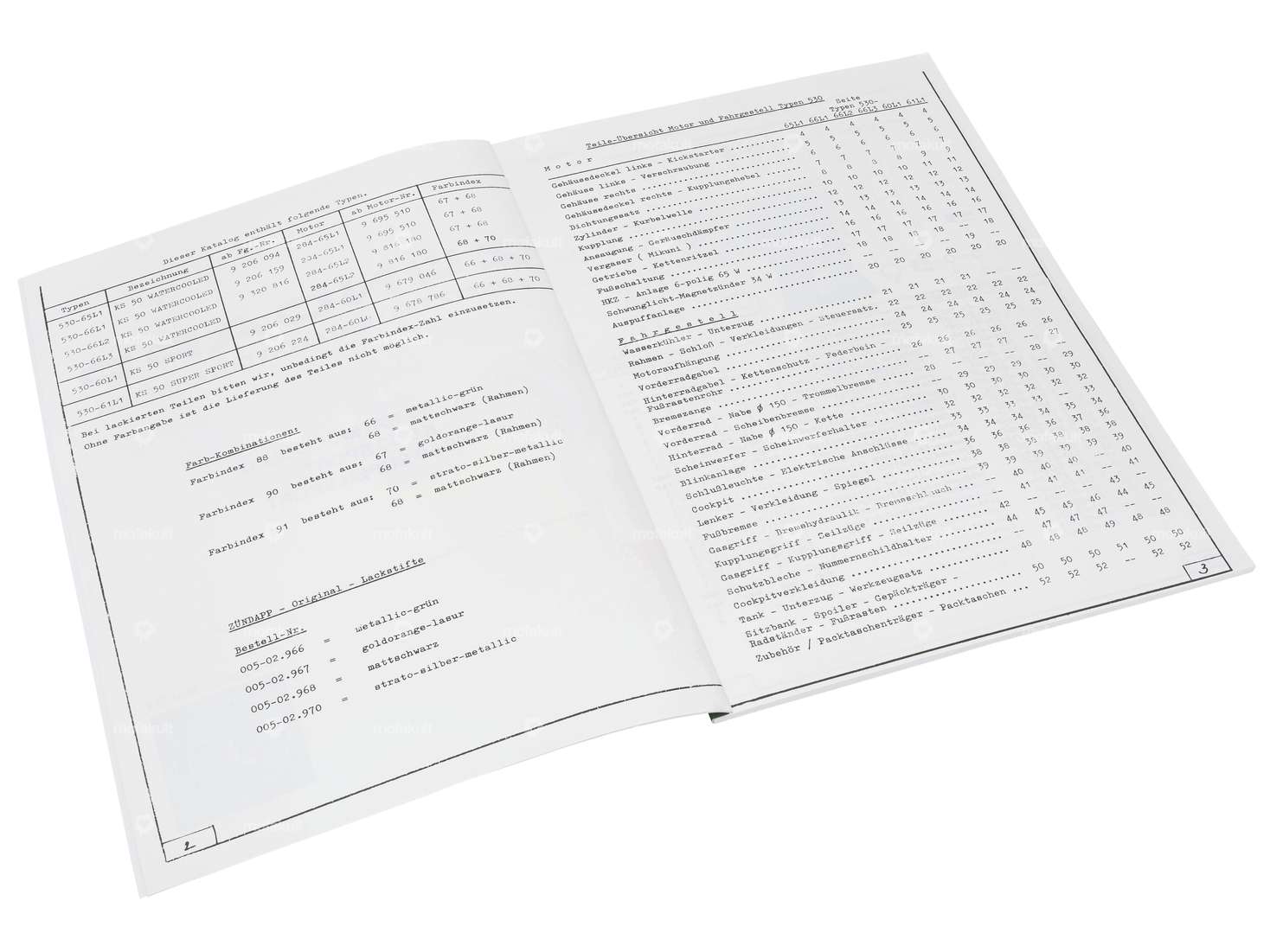 Spare parts catalog | Zündapp KS 50 (AT) Carousel Image 2