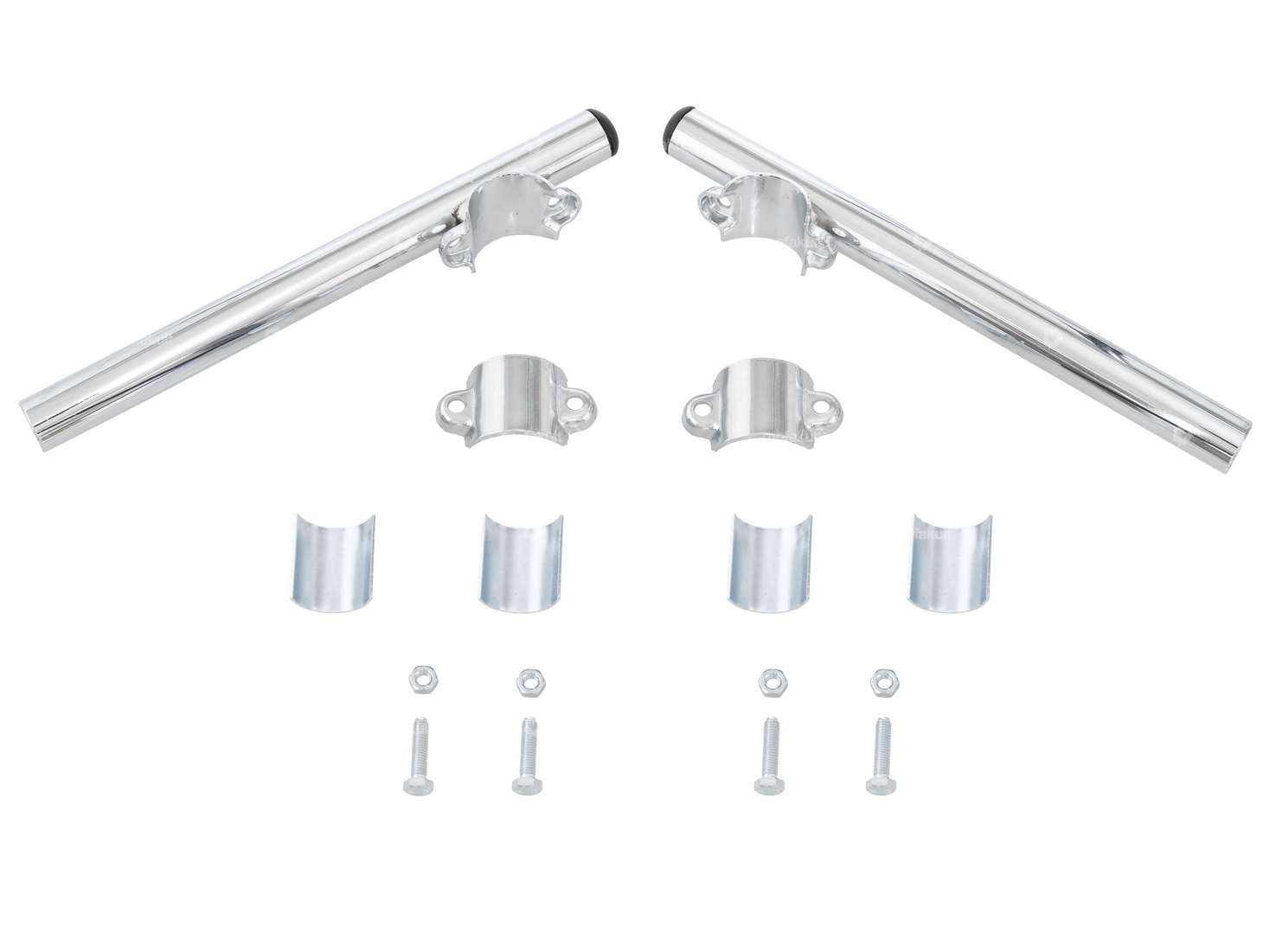 Stummellenker 25 cm Chrom (26 - 28 mm Gabelholm) Carousel Image 1