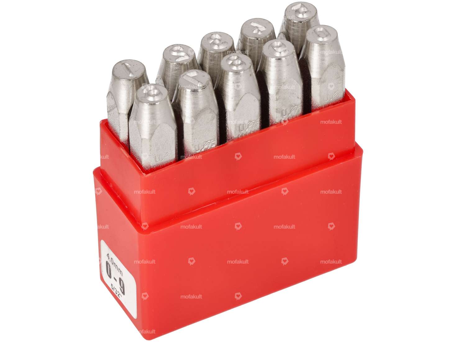 Set di numeri di impatto 4 mm 10 pz. Carousel Image 1