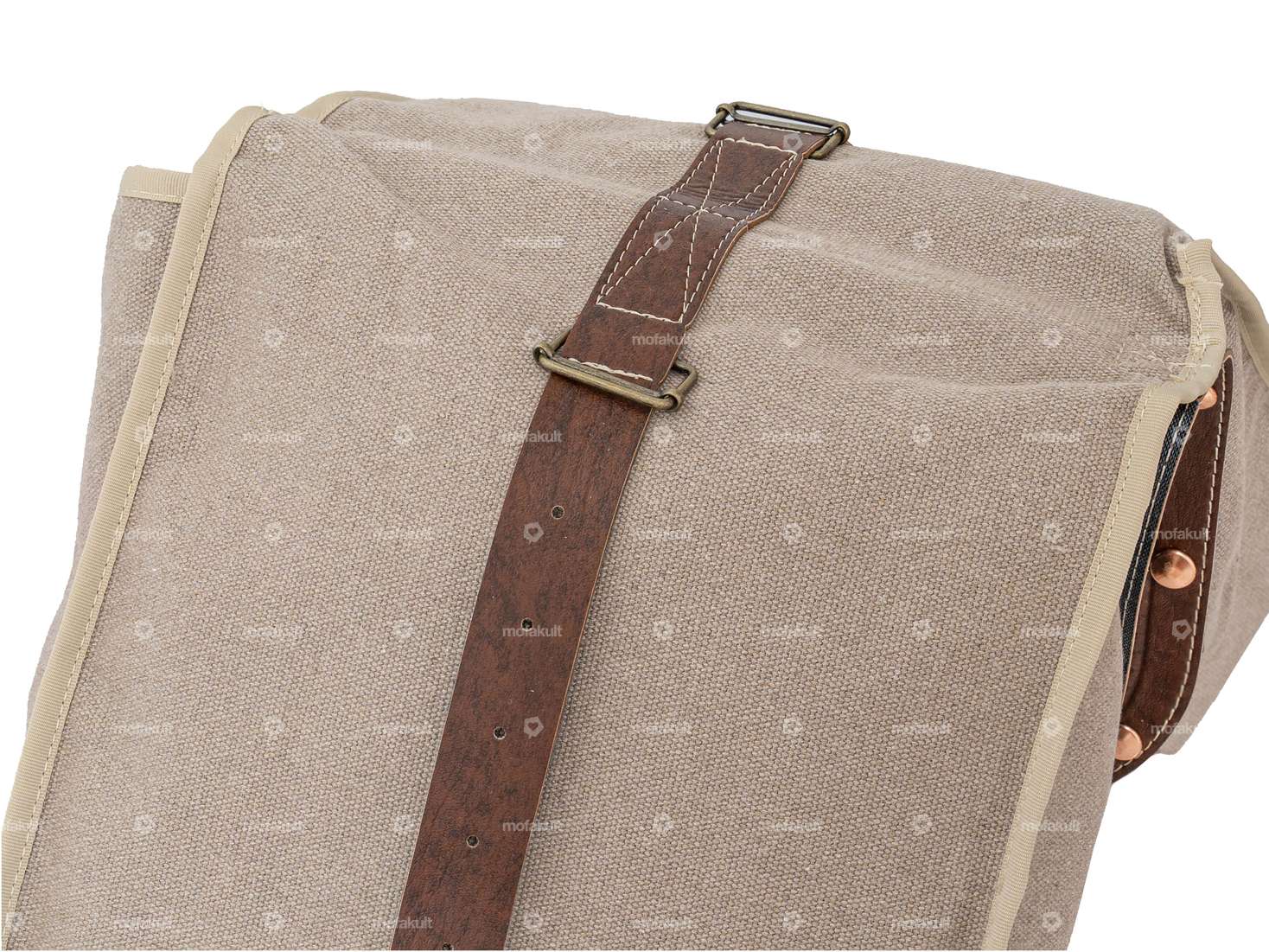 Borsa per bagagli Oldschool marrone Carousel Image 3