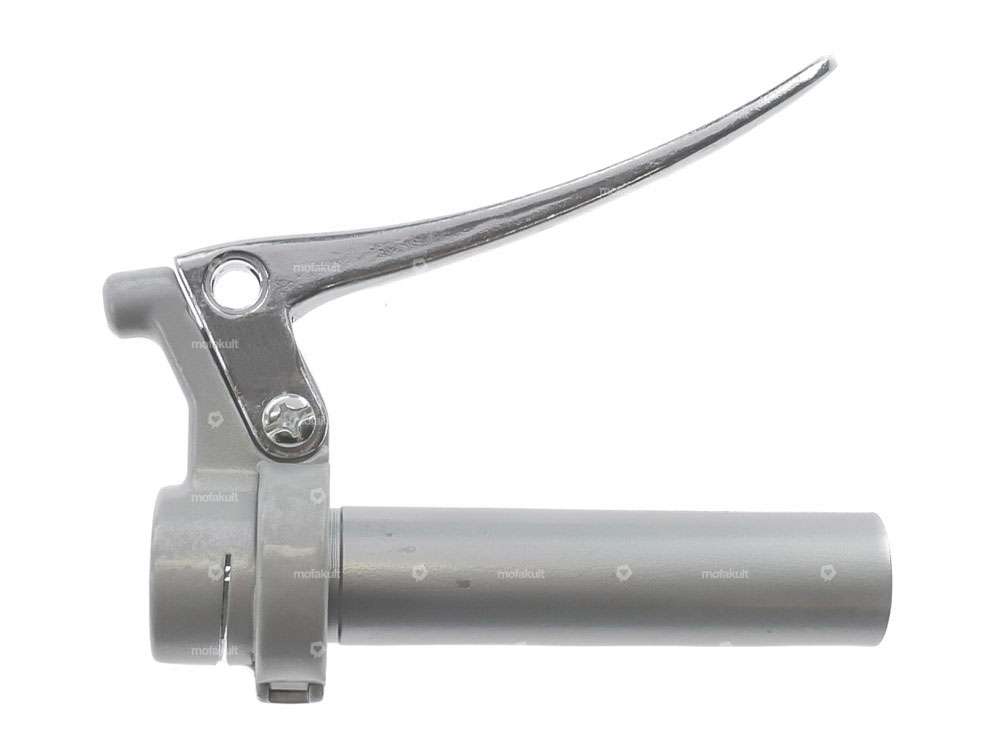 Manopola dell'acceleratore Oldschool in ghisa a punta d'argento Carousel Image 1