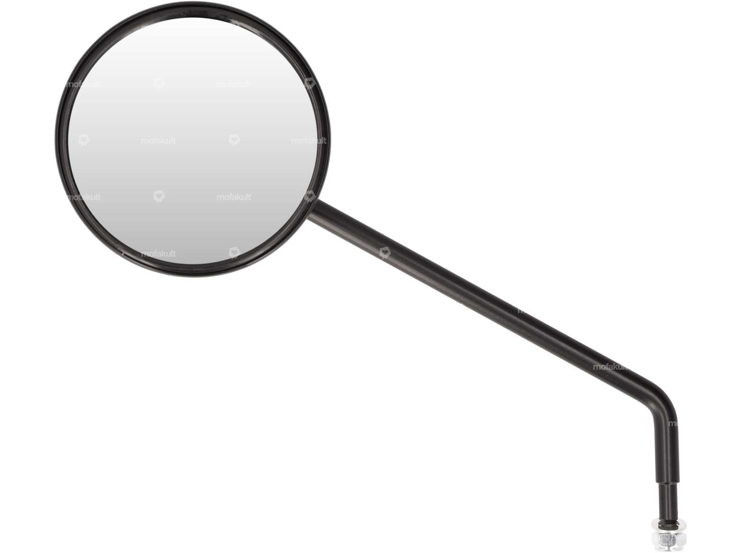 Bumm Spiegel rund abgewinkelt links schwarz Carousel Image 1