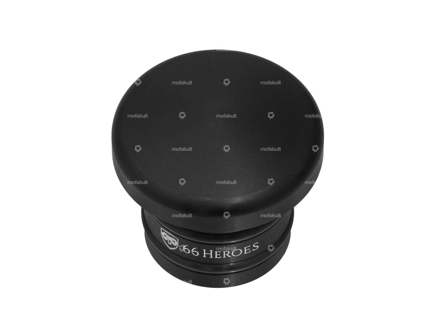 66HEROES Tank cap round black | Piaggio Ciao, Bravo Carousel Image 1