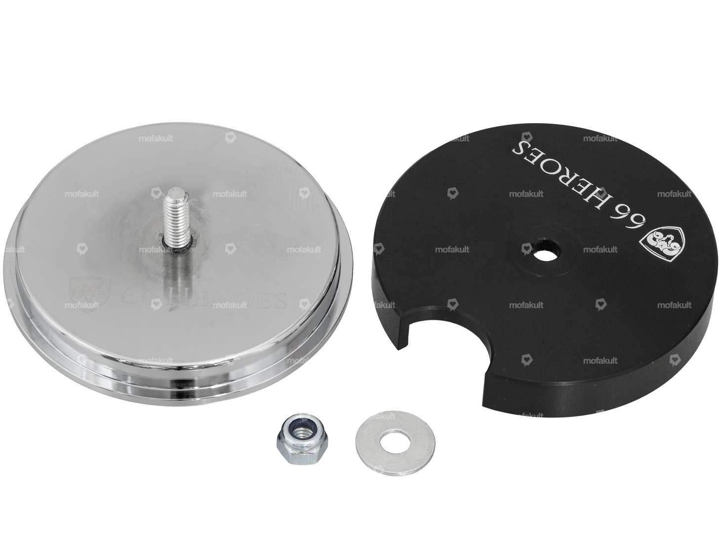 66HEROES Tachoblende Ø 48 mm «Sachs» Chrom Carousel Image 2