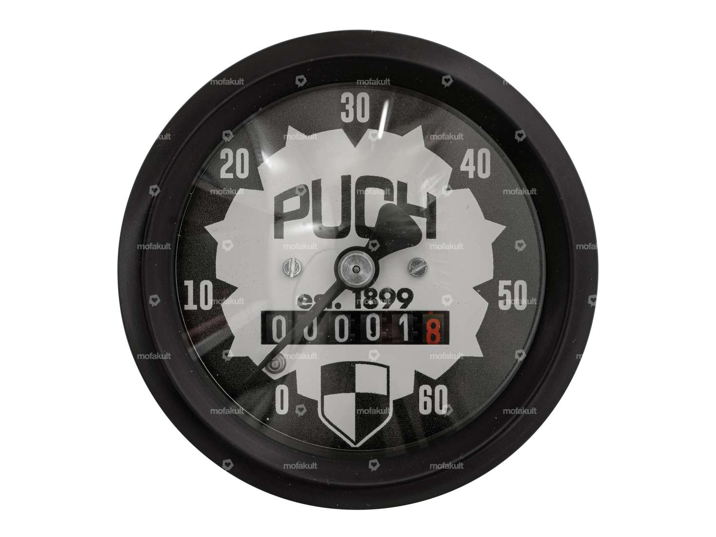 66HEROES tachimetro 60 km/h Ø 60 mm | logo Puch Carousel Image 2