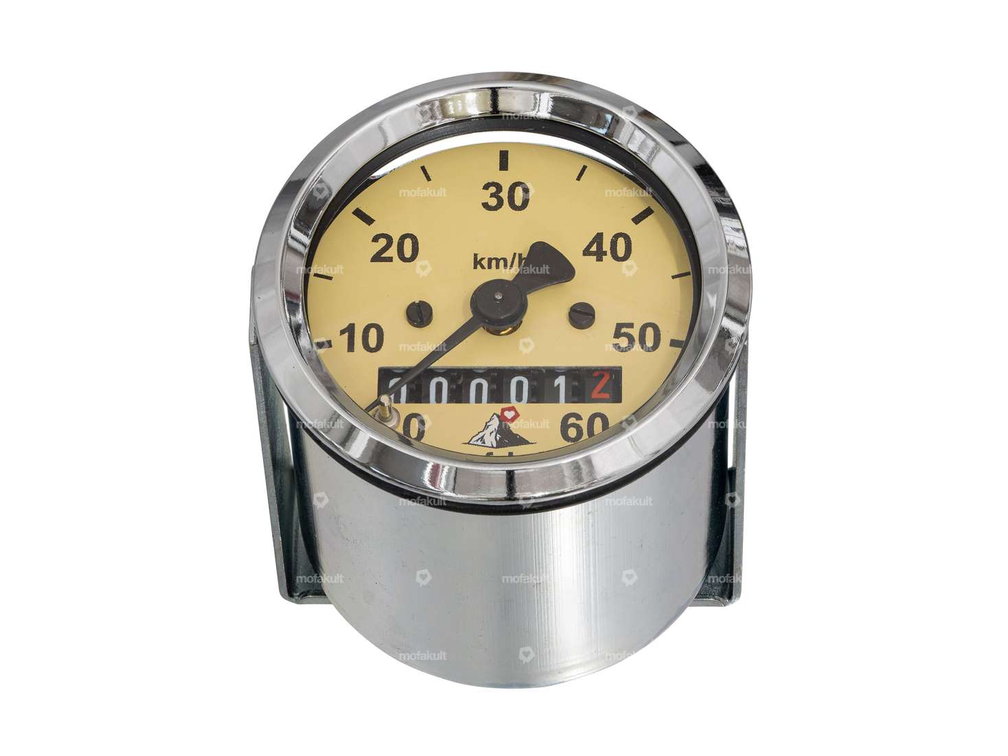 66HEROES Tacho 60 km/h Ø 48 mm | mofakult-Logo Carousel Image 1