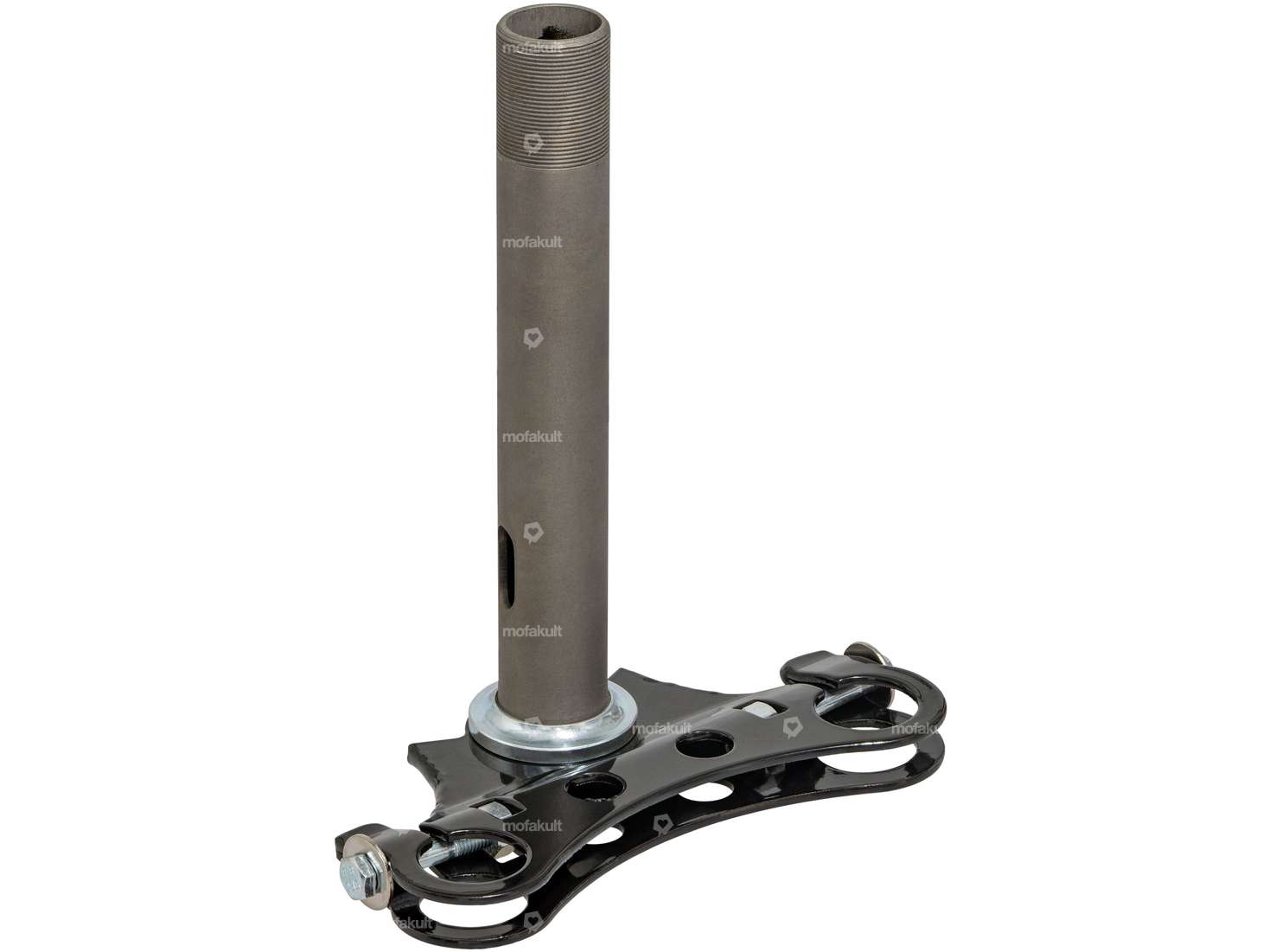 Morsetto triplo inferiore (longheroni Ø 22 - 23,5 mm) nero | Custom Carousel Image 1