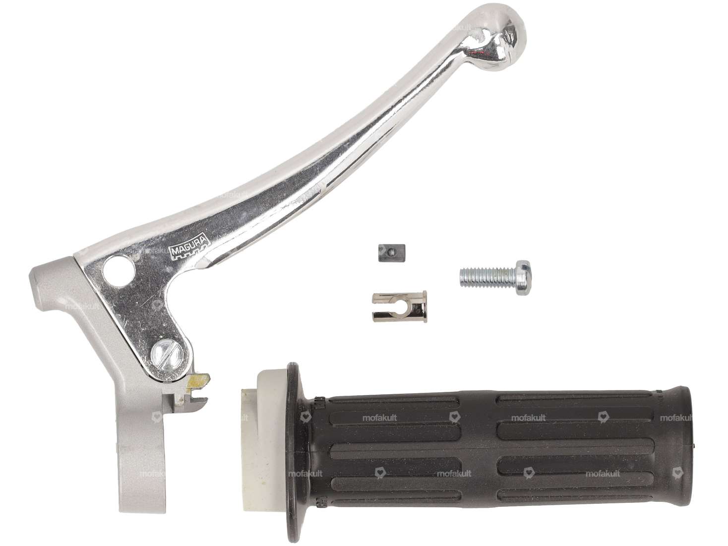 Manopola dell'acceleratore Magura "233" grigio NOS Carousel Image 1