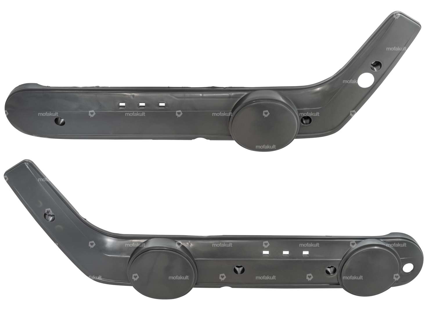 Protezioni laterali angolari mono grigio scuro | Piaggio Ciao Carousel Image 1