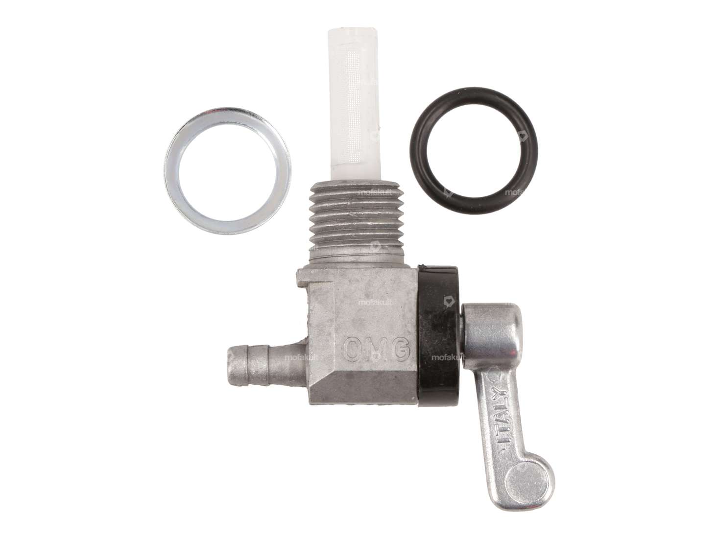 OMG rubinetto benzina verticale M14x1,5 (avvitato) in uscita sul retro Carousel Image 1