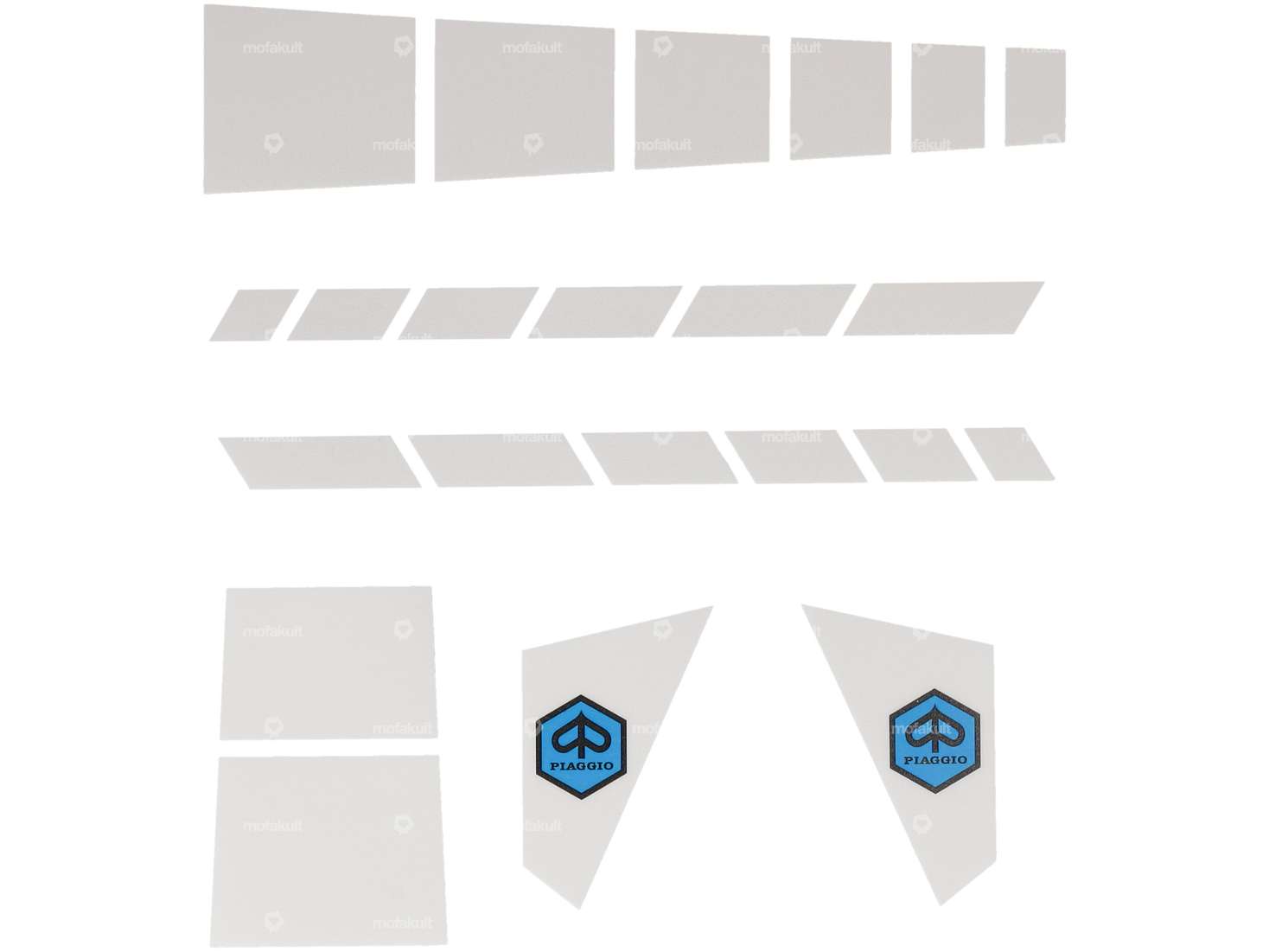 Sticker set frame white | Piaggio SUPERbravo Carousel Image 1