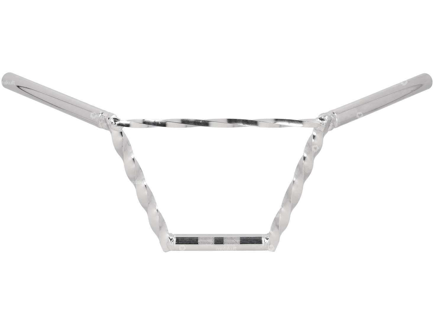 Piastra forcella del manubrio 20 cm tornita con puntone cromato Carousel Image 1