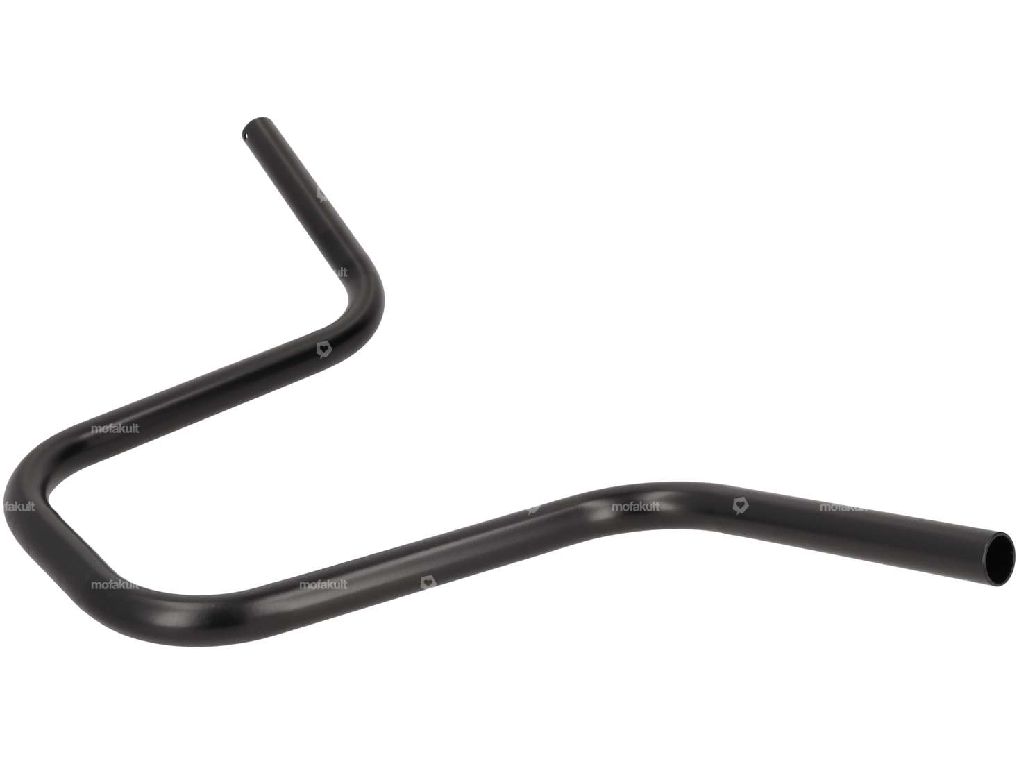 Piastra forcella manubrio 30 cm curva nera Carousel Image 2