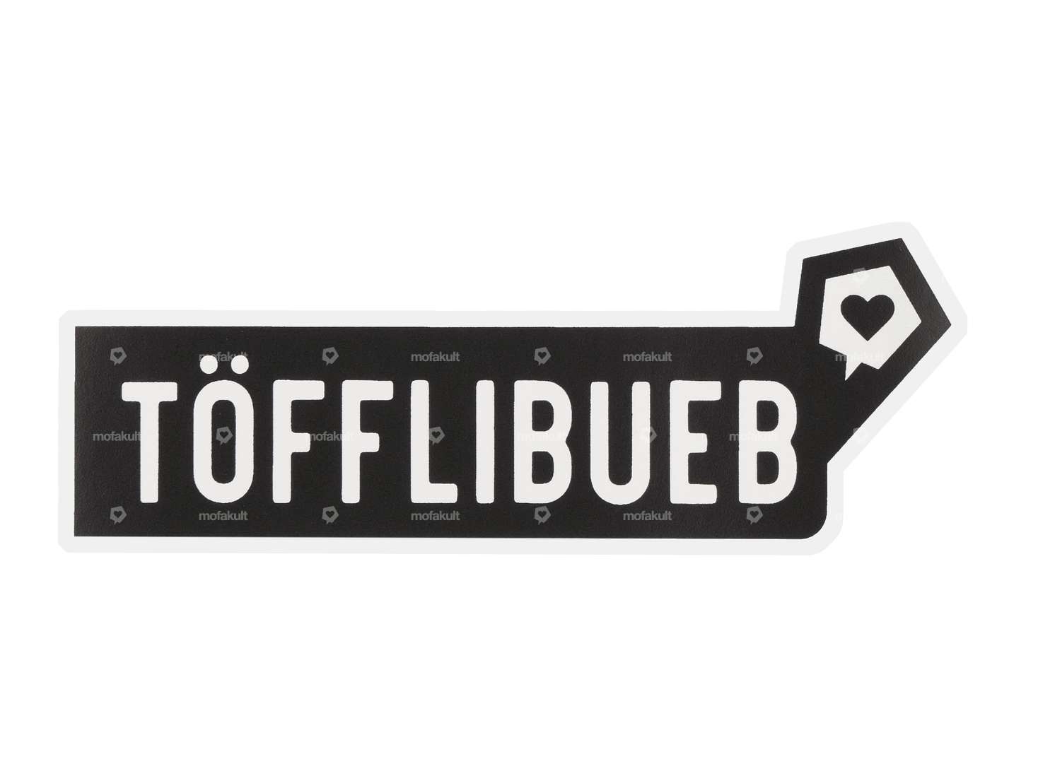 mk-Merch Aufkleber «TÖFFLIBUEB» 25 x 100 mm Carousel Image 1