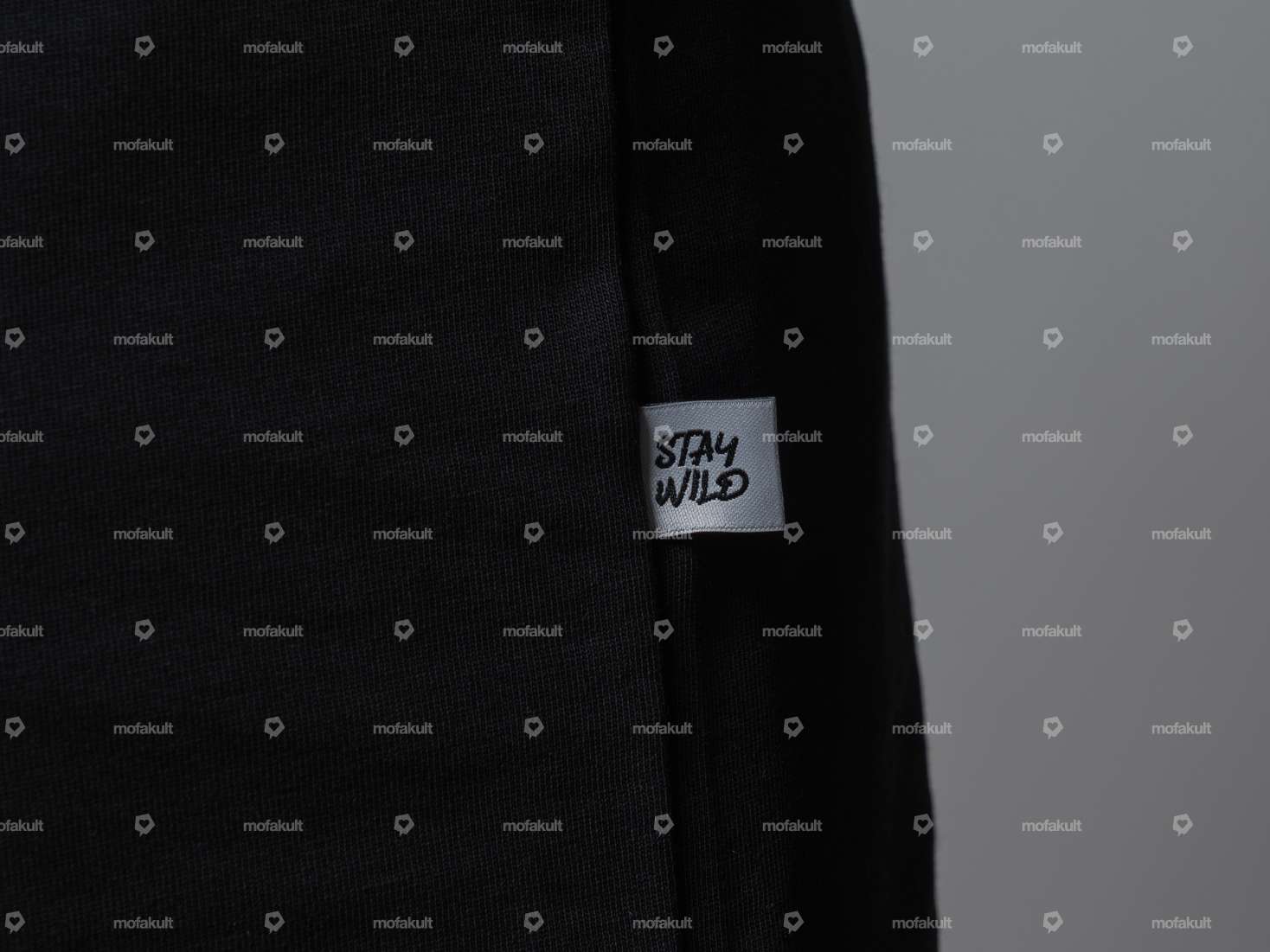 KULTWEAR Maglietta "Crew" nero / bianco Carousel Image 6