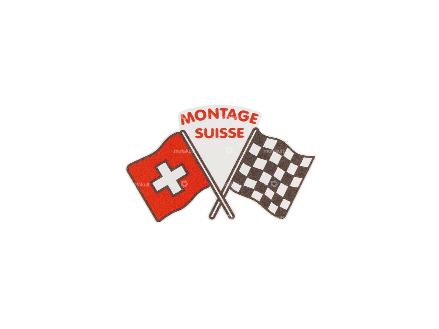 swiing® revival «MONTAGE SUISSE» Aufkleber 45 × 28 mm | Tigra Carousel Image 1