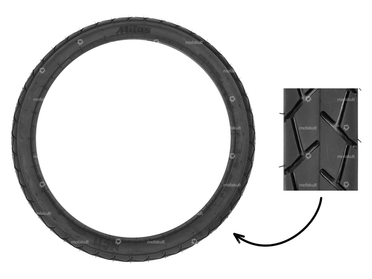 Mitas 2.00 x 17" Reifen MC11 Semi-Slick Carousel Image 1