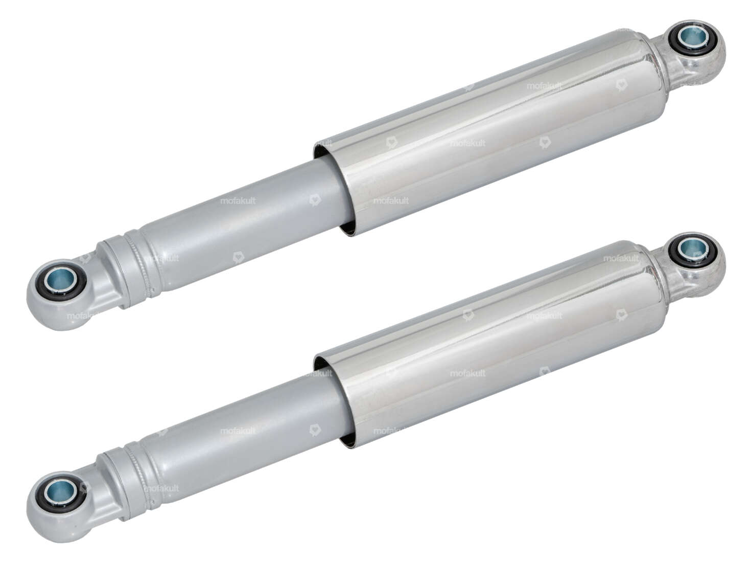 Ammortizzatore IMCA 28 cm oldschool cromo / argento Carousel Image 1