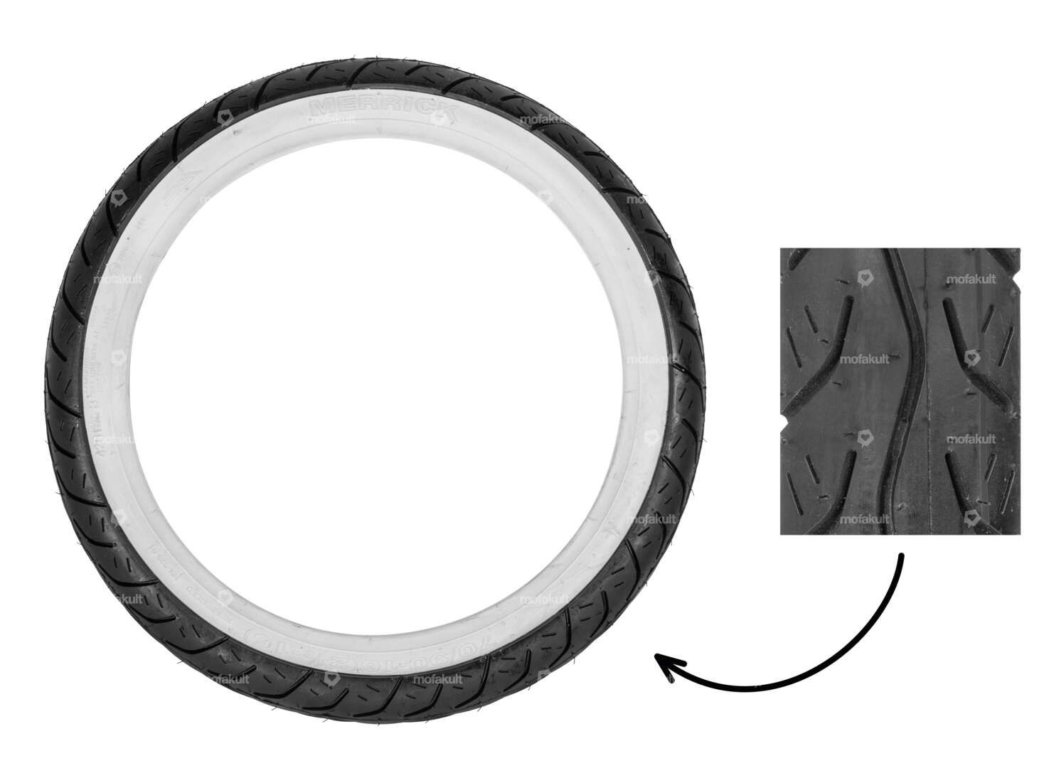 Merrick 2,50 x 16" MK 528 a pareti bianche Carousel Image 1