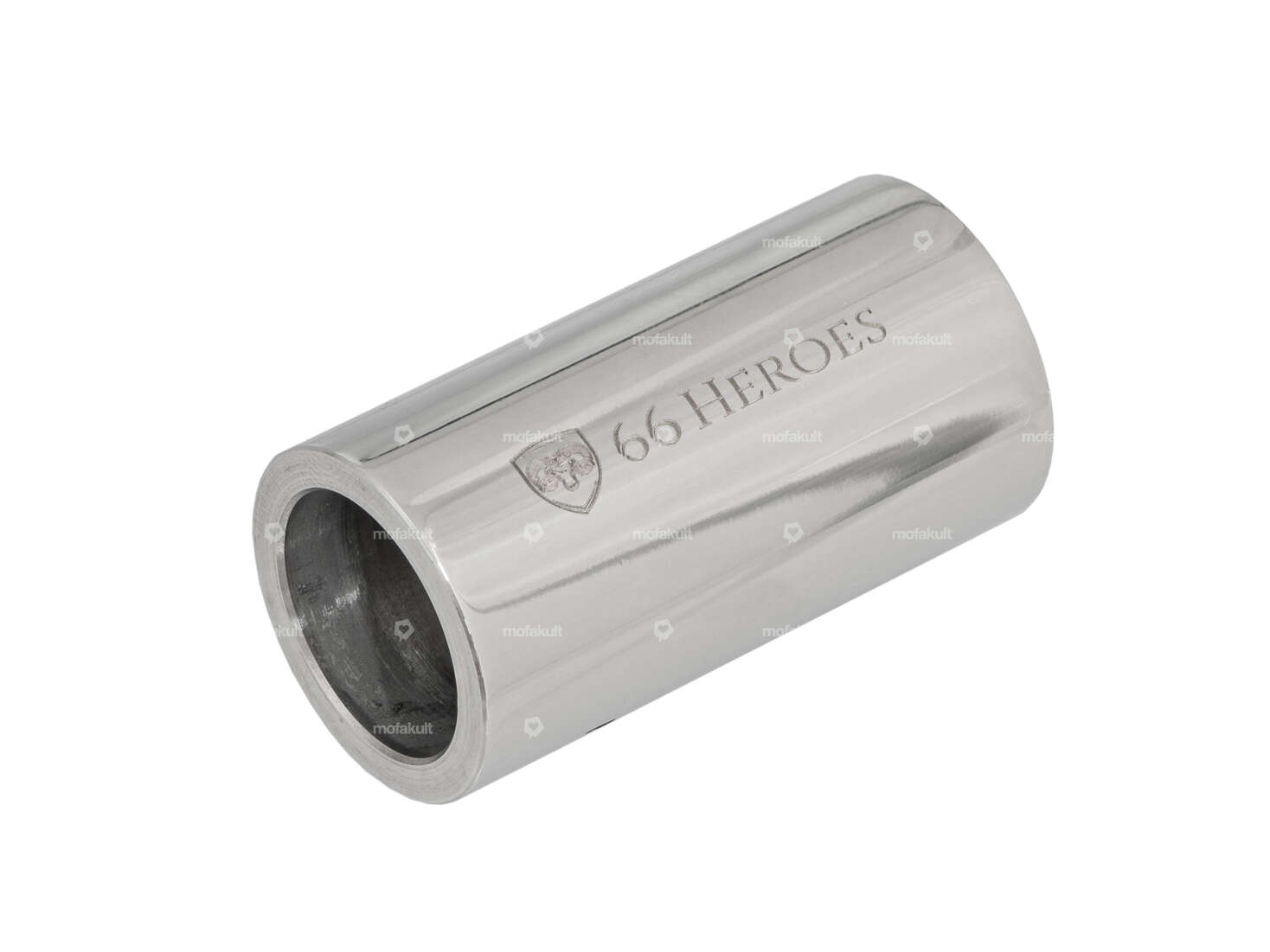 66HEROES Distanzrohr Tretachse 44 mm Inox | Piaggio Ciao Carousel Image 1