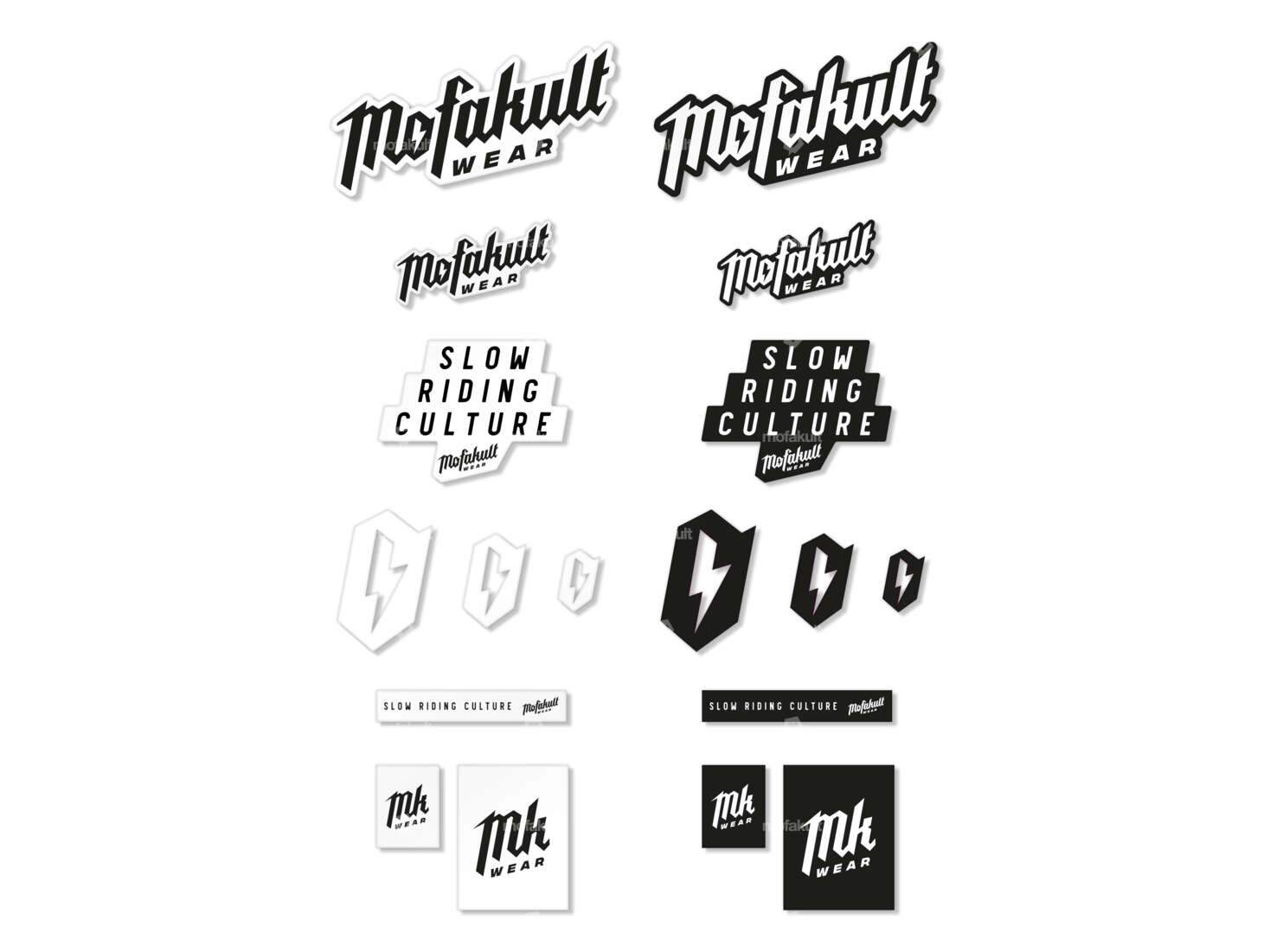 Set di adesivi Mofakultwear A4 297 x 210 mm Carousel Image 1