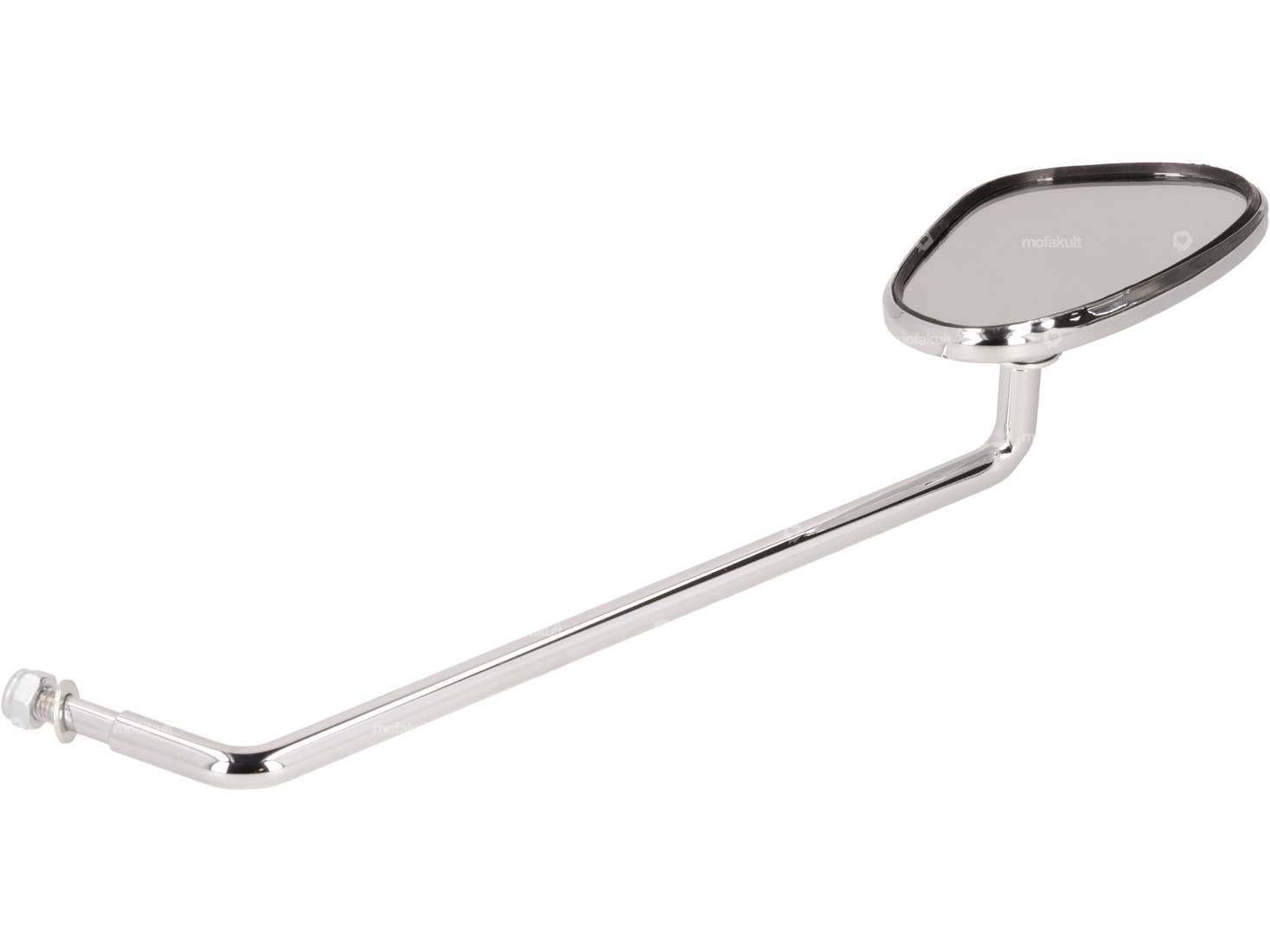 Specchio Bumm ovale sinistro angolato cromo Carousel Image 2