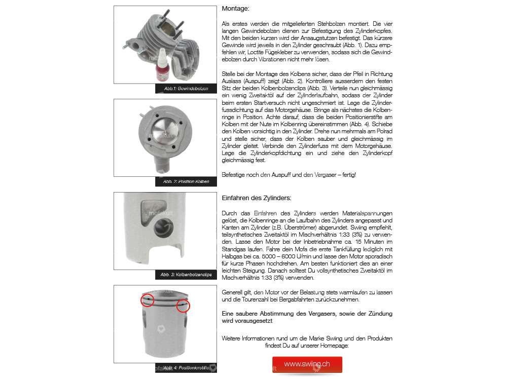 swiing® ingenious tuning cylinder 38 mm | Sachs 503 Carousel Image 5