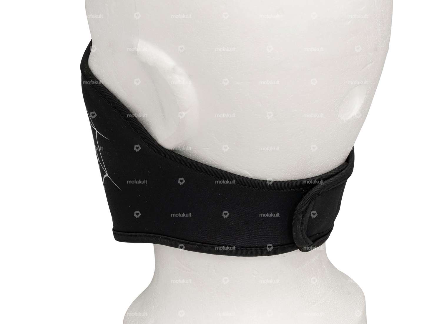 Maschera facciale "Ragnatela" nera Carousel Image 2