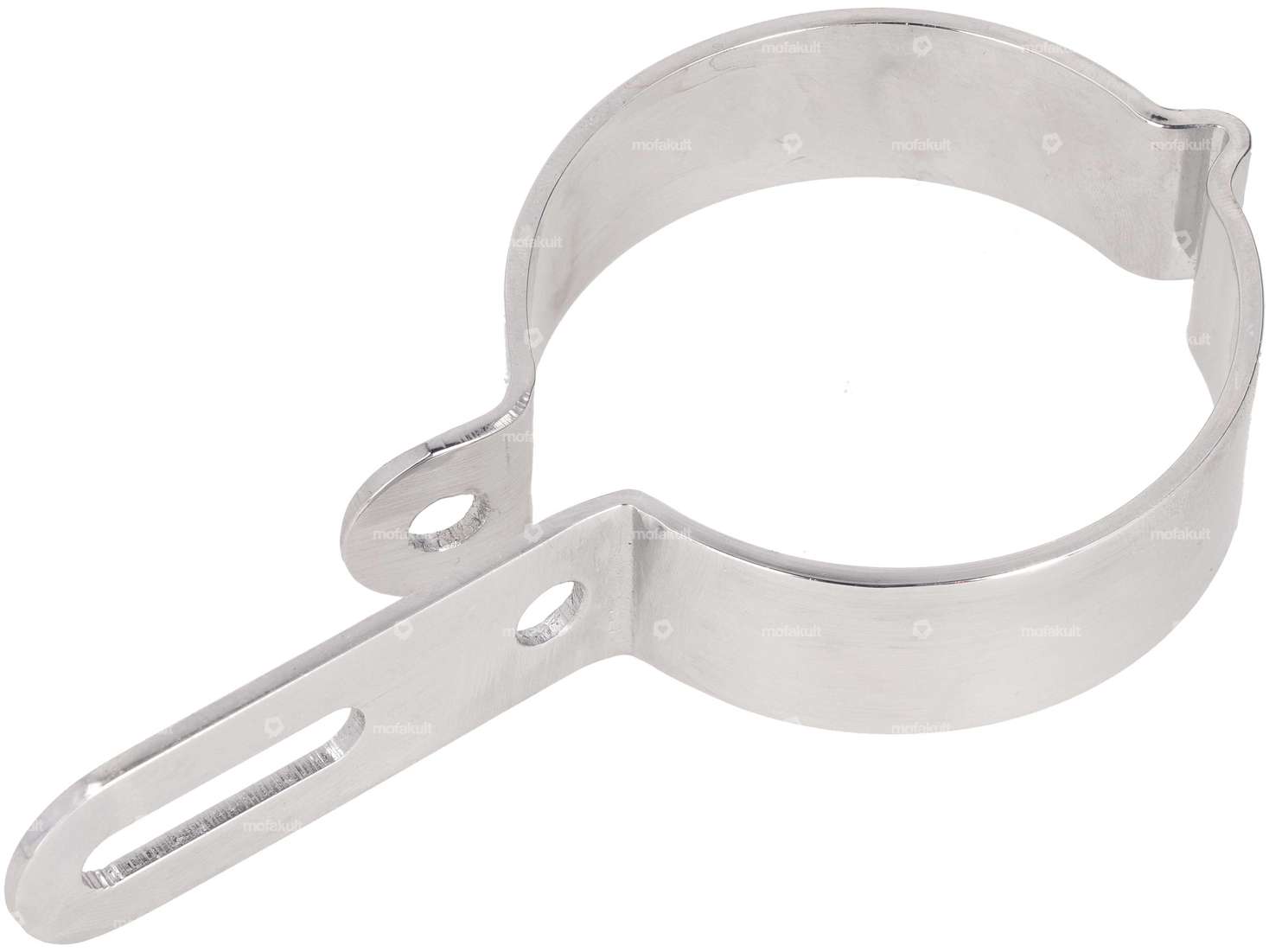 Exhaust clamp 55 mm chrome (1A quality) Carousel Image 2