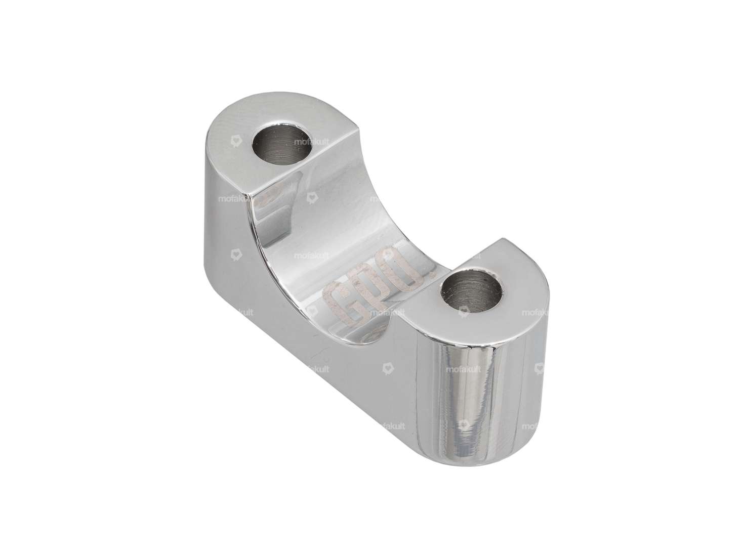 Ponte di bloccaggio GPO Piastra forcella in fusione EBR alluminio cromato Carousel Image 2