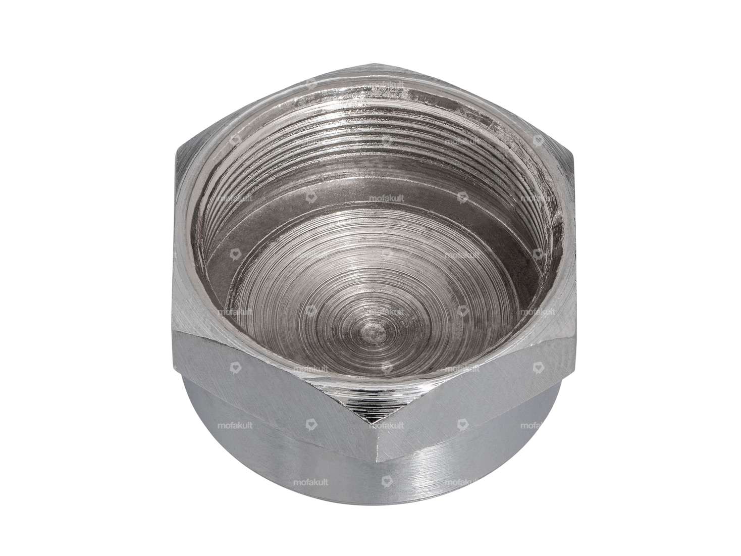 Gabelschaftmutter M26x1 geschlossen klein Gabelplatte Chrom Carousel Image 2