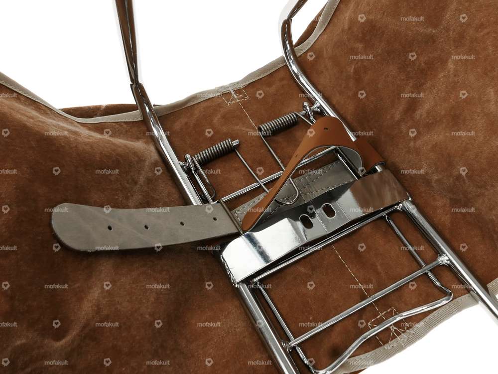 Borsa per bagagli Oldschool marrone Carousel Image 5