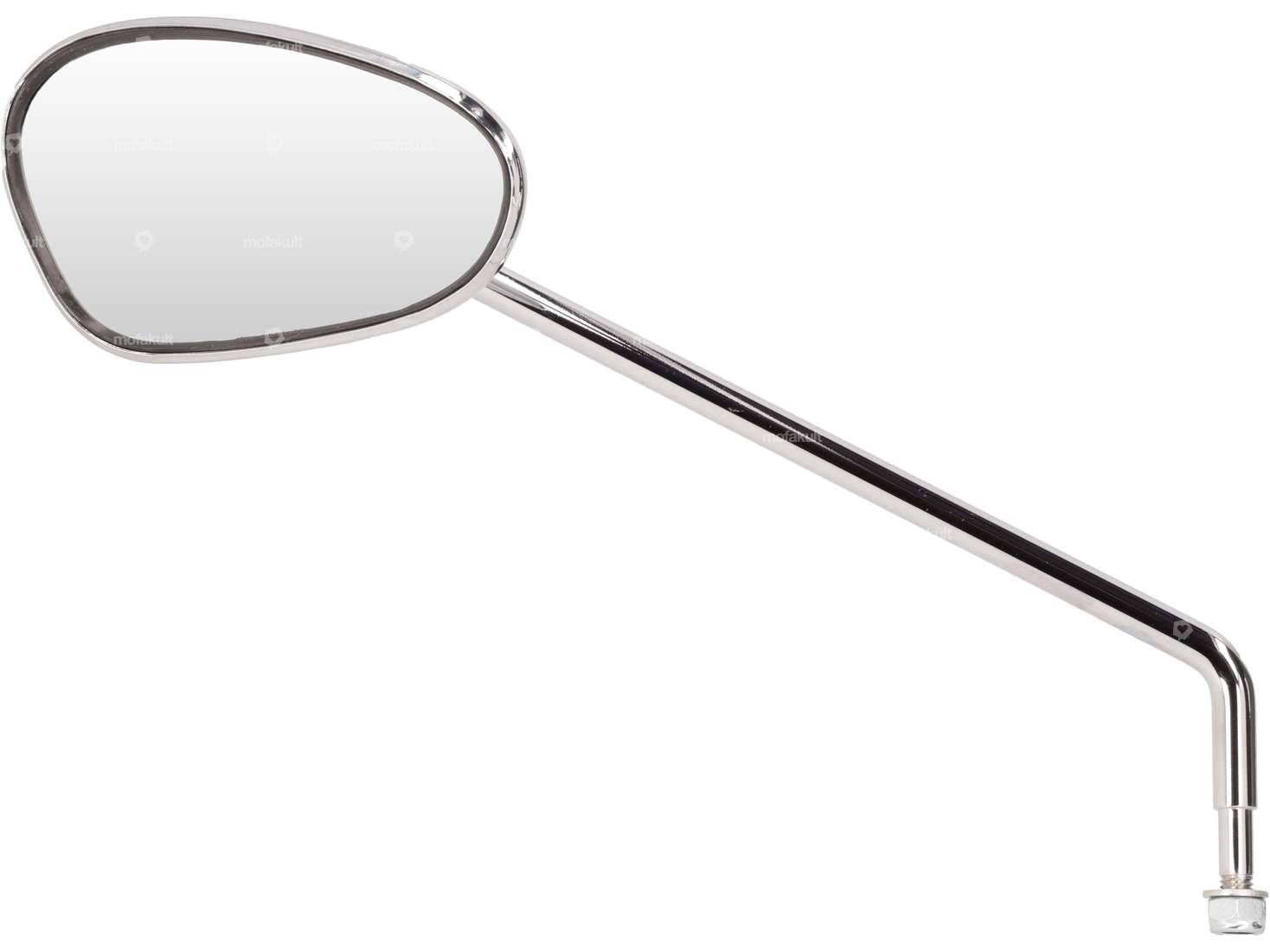 Specchio Bumm ovale sinistro angolato cromo Carousel Image 1