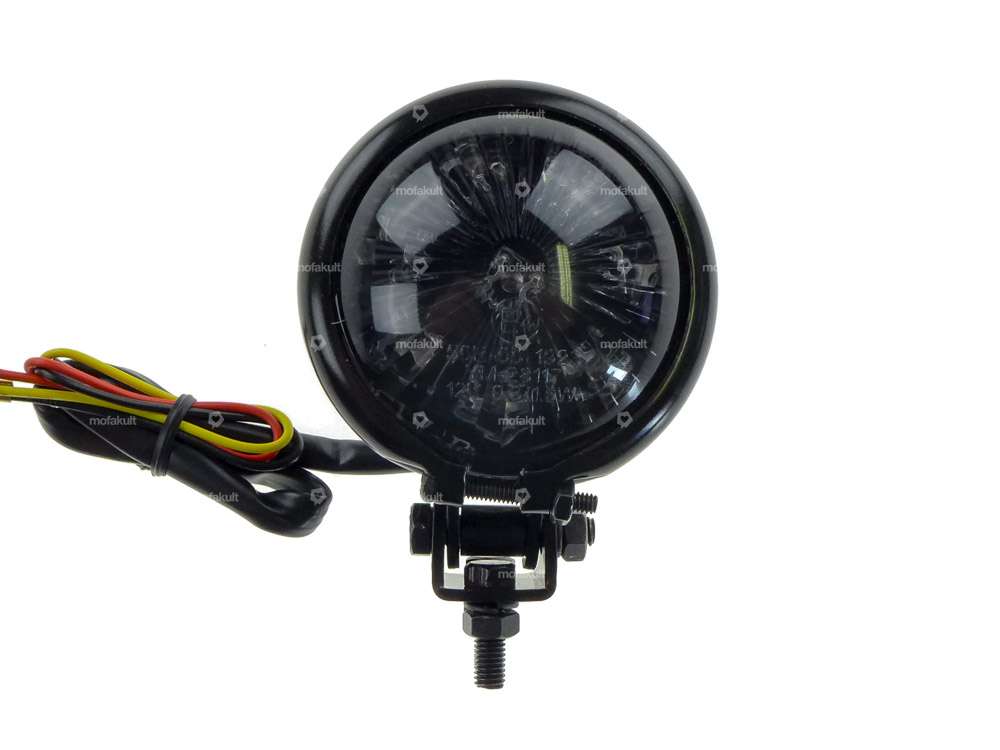 66HEROES fanale posteriore "Minnesota" con lente colorata nera Carousel Image 3