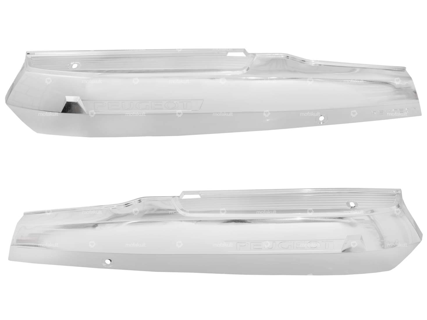 Set di rivestimenti laterali Peugeot 103 MVL, SP, Vogue cromo Carousel Image 1