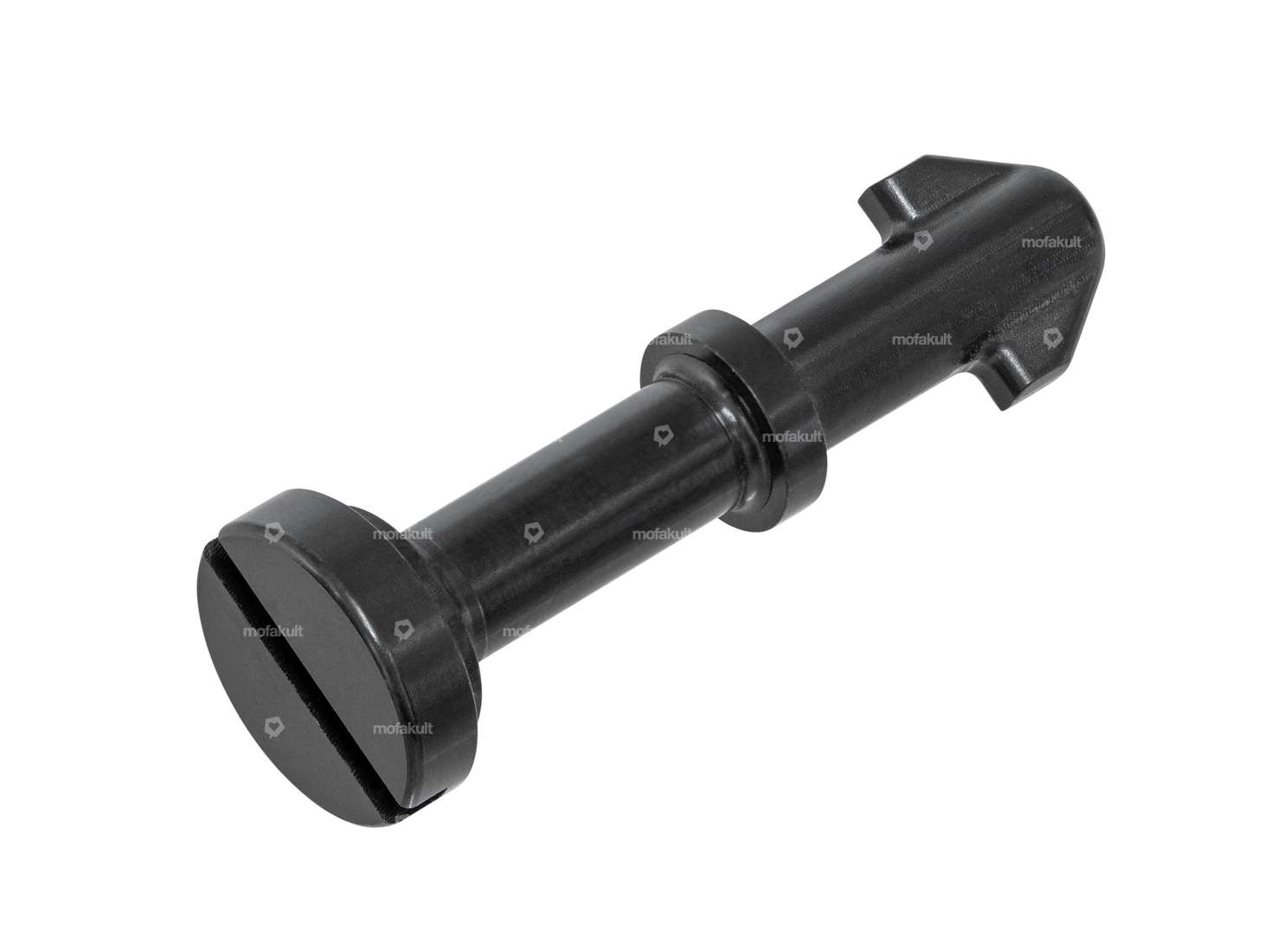 Vite di protezione laterale CNC alluminio nero | Honda Camino, Hobbit PA50 Carousel Image 1