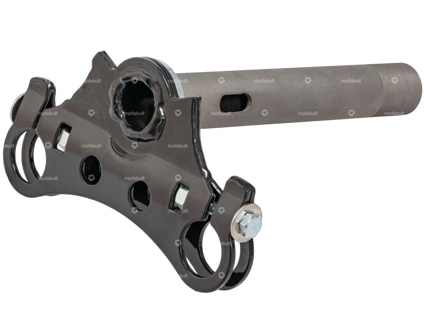 Morsetto triplo inferiore (longheroni Ø 22 - 23,5 mm) nero | Custom Carousel Image 2