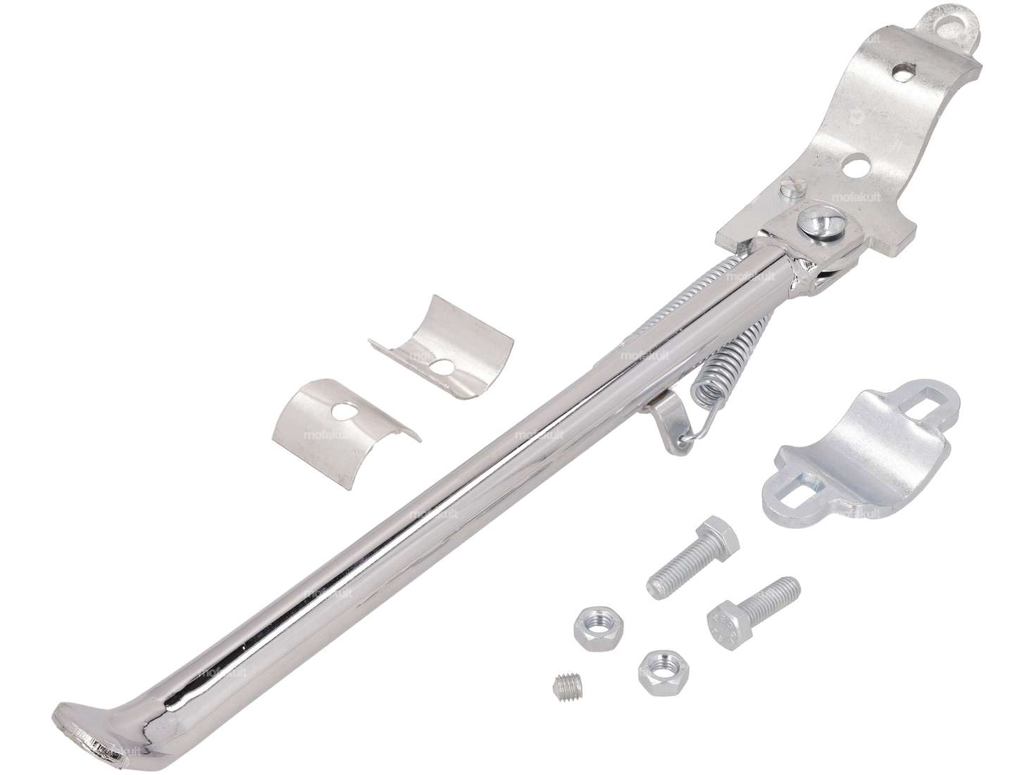 Supporto laterale sinistro a montaggio circolare 30 cm cromo Carousel Image 1