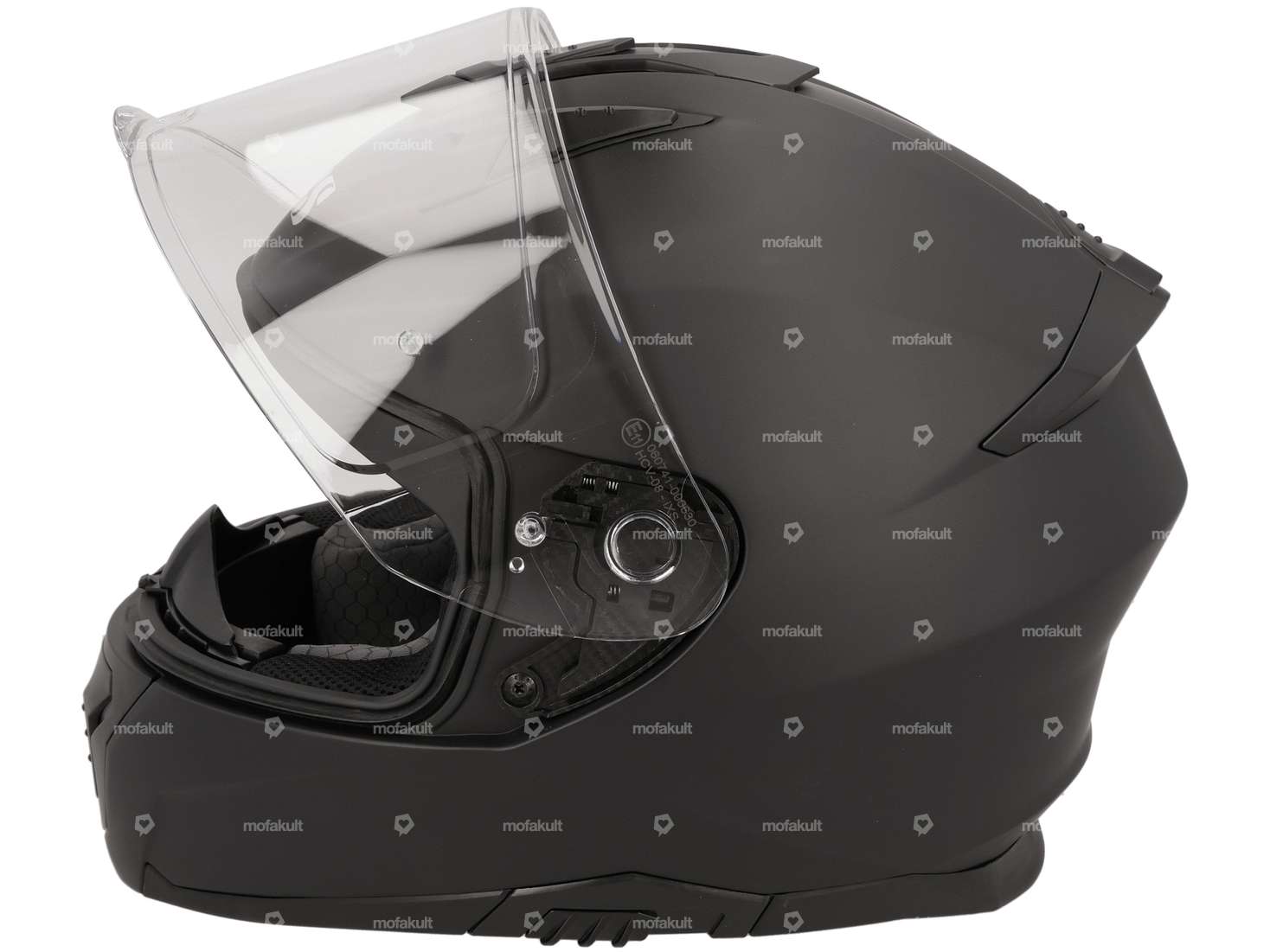 IXS casco integrale "zweisiebzehn" nero opaco (S-L) Carousel Image 2