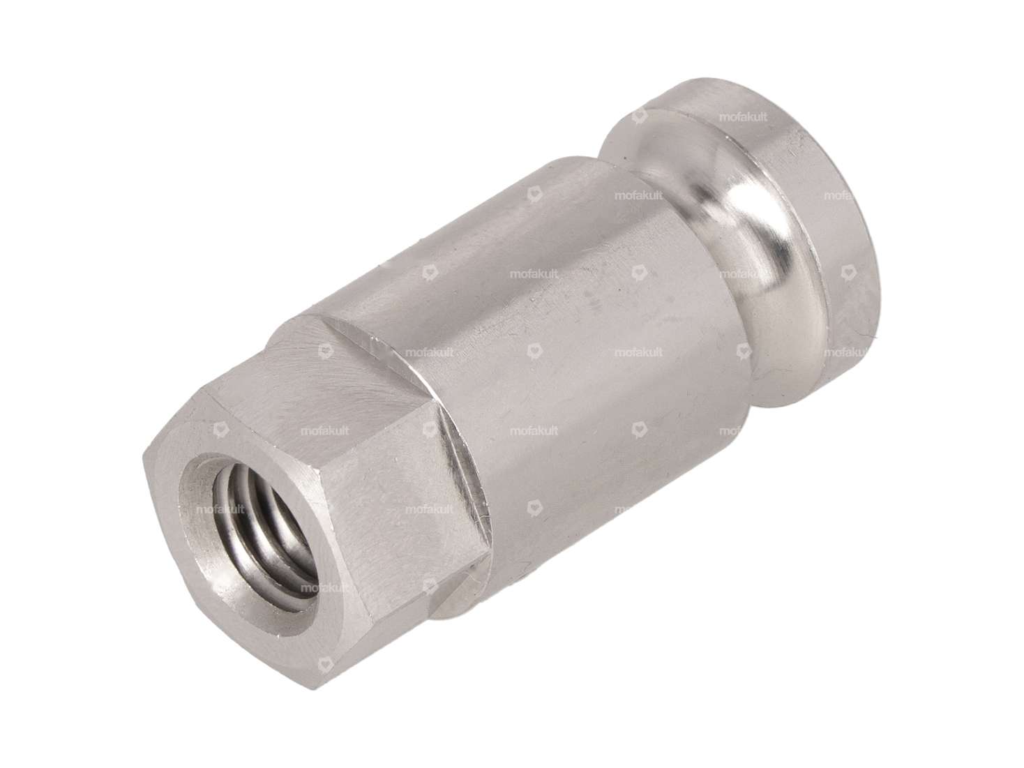 66HEROES Porta targa M8, laterale in acciaio inox Carousel Image 1