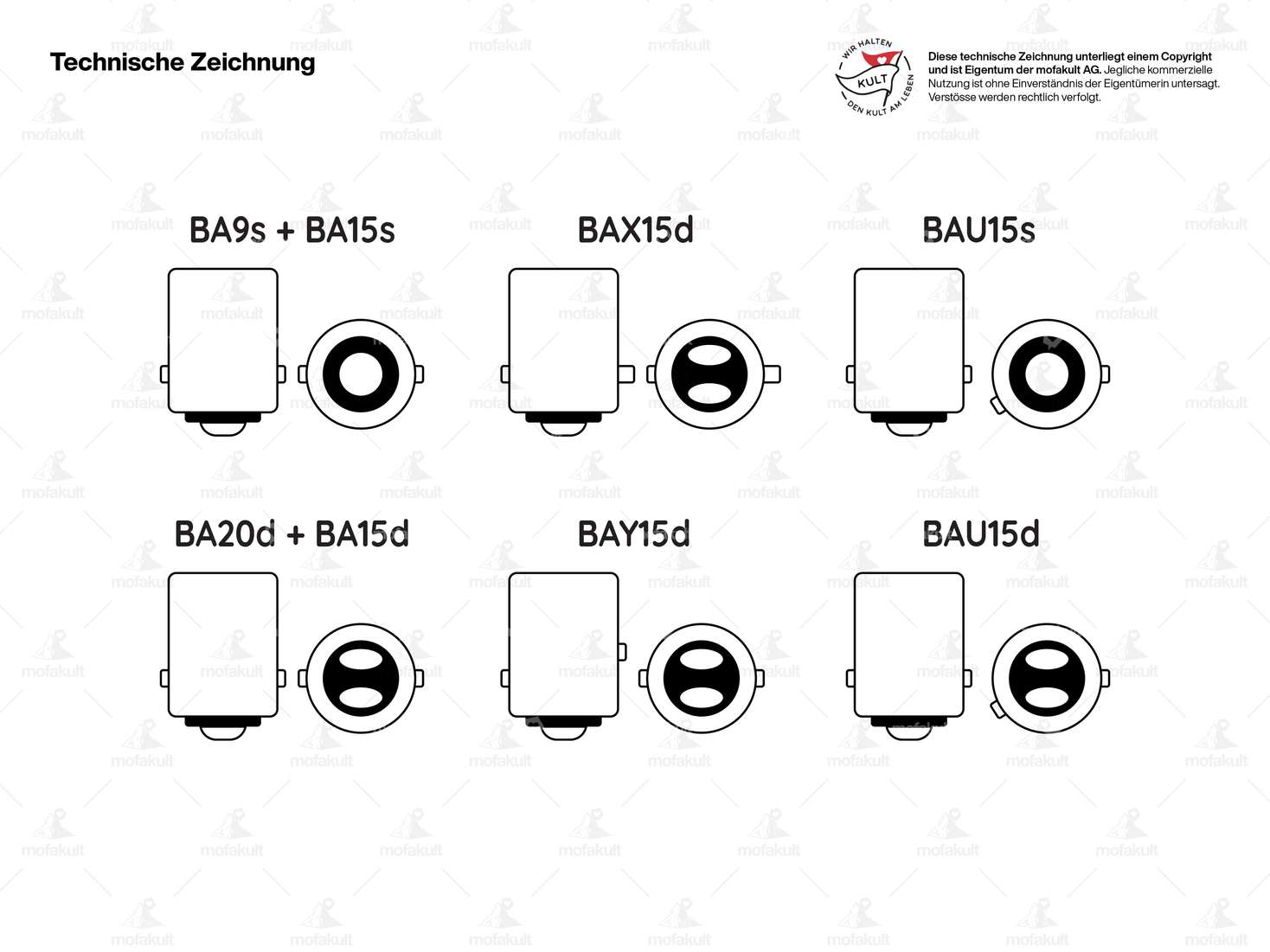 GPO Birne 12V - 15W (PX13.5s) Halogen, 1-faden Carousel Image 2