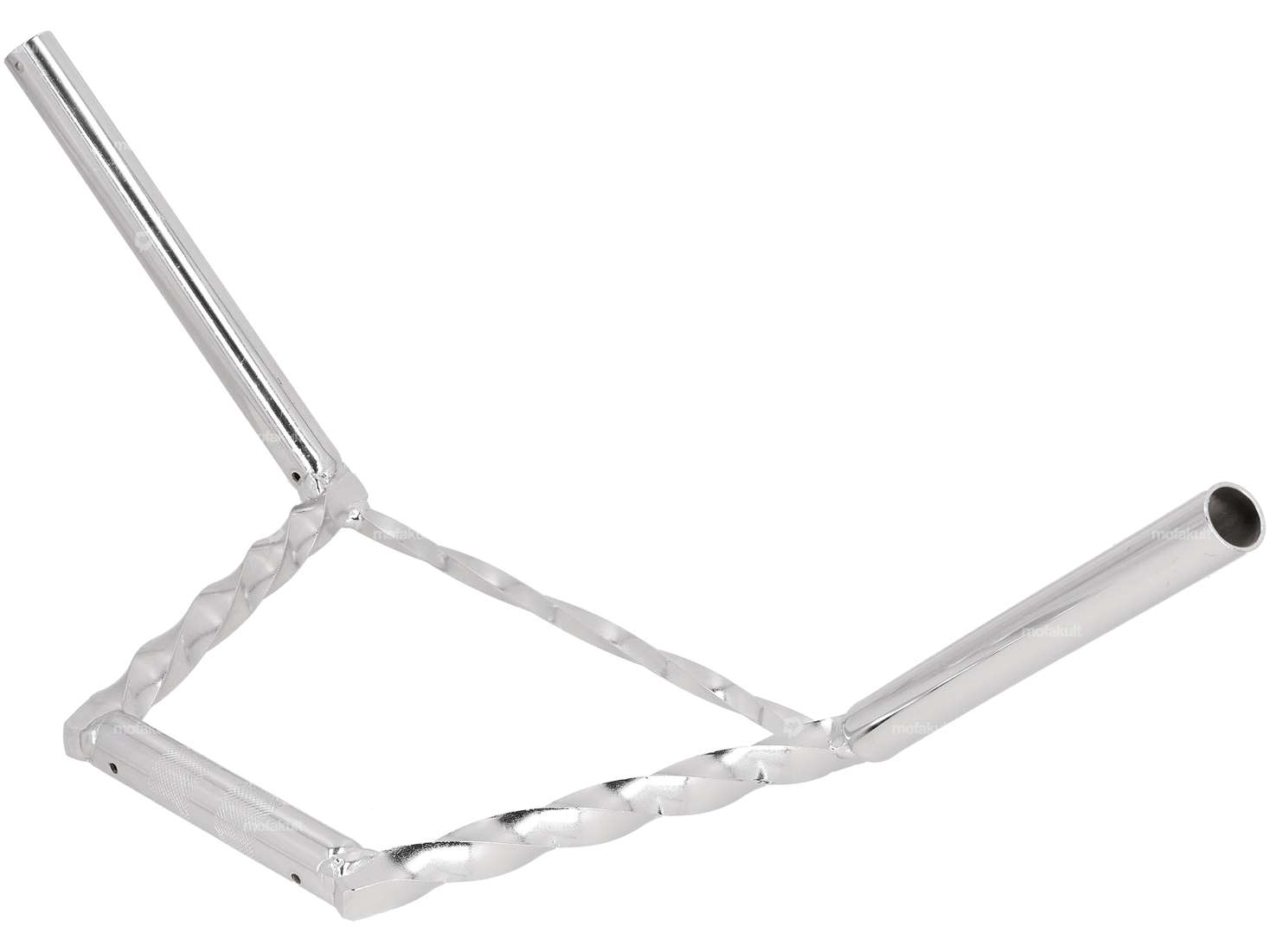 Piastra forcella del manubrio 20 cm tornita con puntone cromato Carousel Image 2