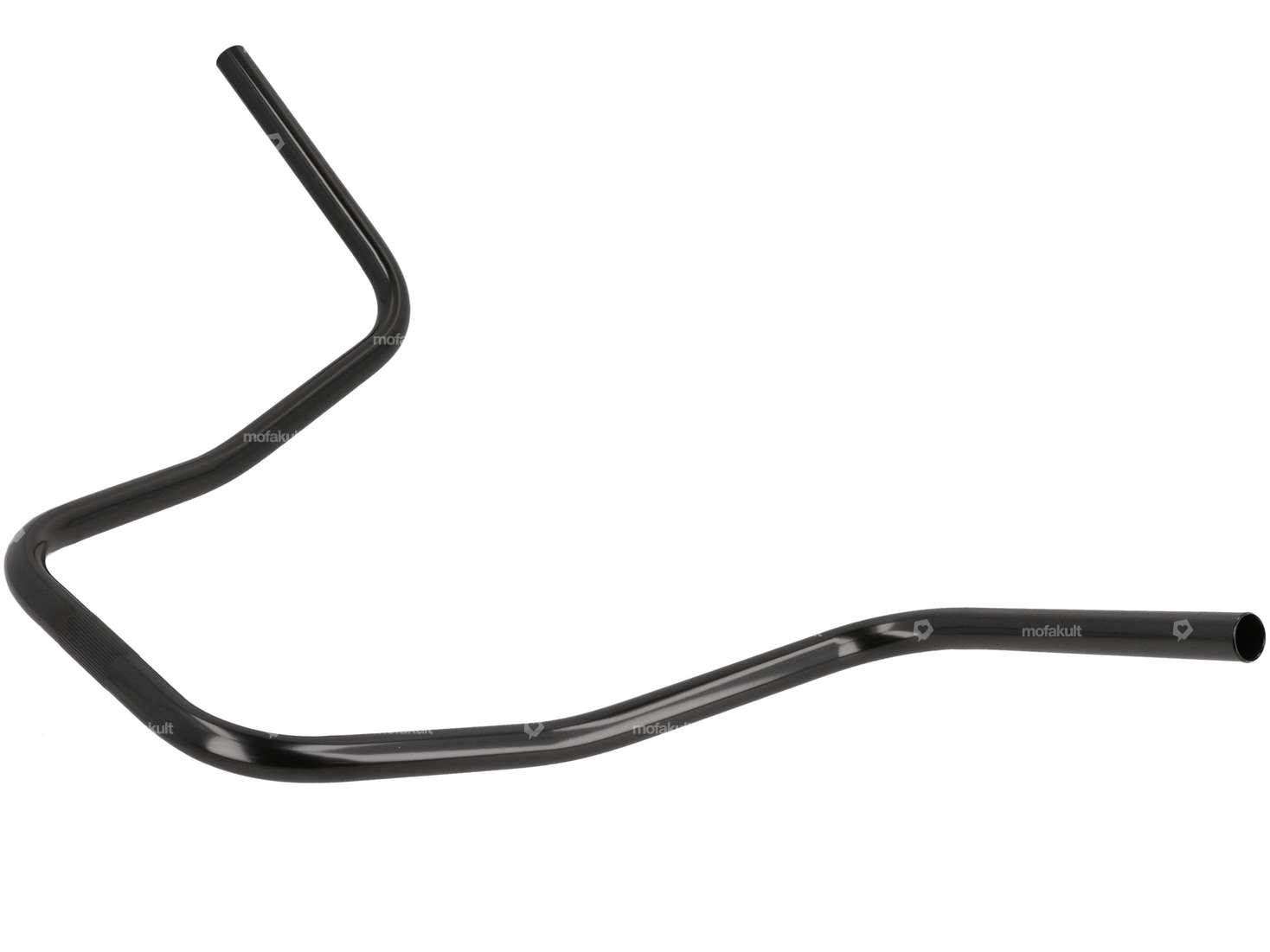 Piastra forcella manubrio 36 cm curva nera Carousel Image 2